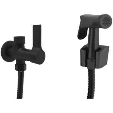 Imagem de Ducha Higiênica Preta Completa C/Derivação E Flexível 1,20m