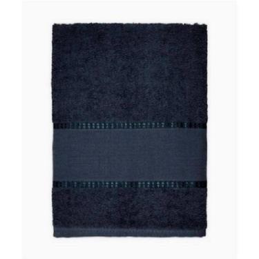 Imagem de 1 Toalha De Banho Barra Para Bordar Ponto Cruz 65X130 Preto