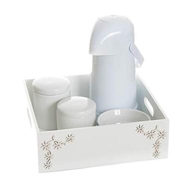 Imagem de Kit Higiene Bandeja Lisa Quarto Bebê Menina Menino