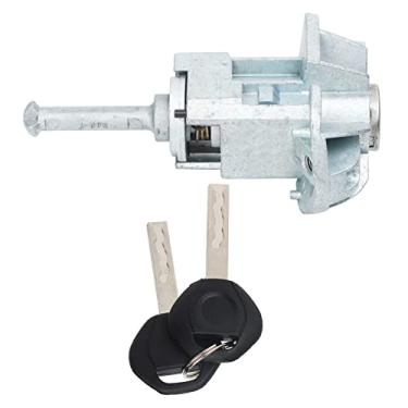 Imagem de Zhjvihx Cilindro de Fechadura de Porta, Cilindro de Fechadura de Porta Dianteira Esquerda à Prova de Ferrugem Peças de Reposição Automática Ajuste Direto de Alta Precisão para E46 325i 330i 330xi