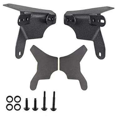 Imagem de JL A-Pillar Suportes de montagem para coluna dupla A-Pillar Light Bracket para para-brisa inferior LED Pods suporte de antena CB suporte de luz compatível com Jeep Wrangler JL Gladiator JT 2018 2019 2020 2021