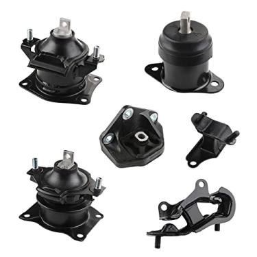 Imagem de JDMON Substituição para montagem de motor de 6 peças Honda Accord 3.0L 2003-2007 compatível com A4525 A4526HY A4527HY A4517 A4524 A4544