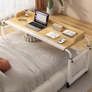 Imagem de Mesa sobre a cama com altura ajustável sobre a cama, mesas sobre a cama, mesas de cama sobrepostas, mesa de cama sobre rodas, mesa com rodas sobre cadeiras, mesas para deficientes físicos