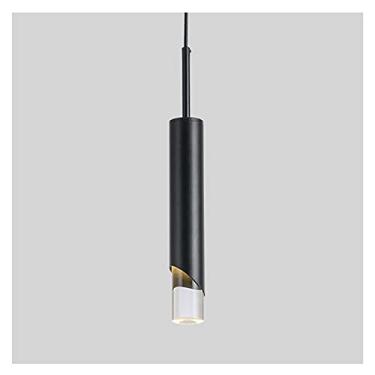 Imagem de HOSETEON Lustres de LED nórdico po-moderno luxo aircase fundo parede criativo bar balcão frontoom cabeceira cabeça preta luz led luzes pendentes, luz quente