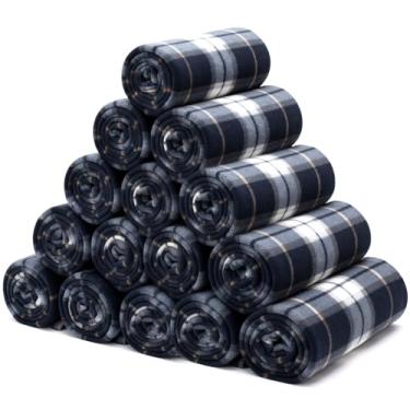 Imagem de HunnmingRe 15 mantas xadrez a granel 152 x 127 cm, cobertor xadrez de búfalo, macio, leve, quente, decoração de casa para sofá, cadeira, cama, escritório, casa, viagens ao ar livre