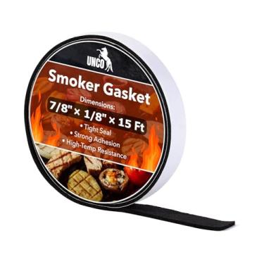 Imagem de UNCO - Junta de defumador, 2,5 cm x 0,5 cm x 4,5 m, pacote com 1