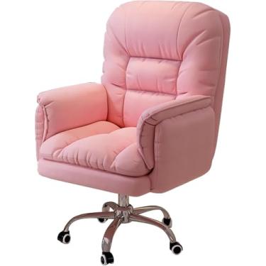 Imagem de Cadeira De Escritório Em Casa, Cadeira De Escritório Ergonômica, Cadeira De Computador Reclinável Estofada De 360 ° Com Encosto Inclinável, Cadeira De Mesa Aj, Gray1, Without Footrest