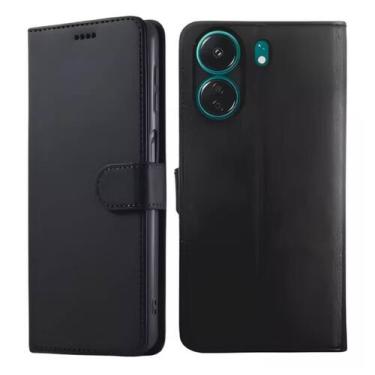 Imagem de Capa Carteira Flip e Película 3D Para Xiaomi Redmi 13C 4G e 13C 5G - X