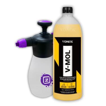Imagem de Kit V-Mol 1,5l Shampoo Pulverizador Snow Foam Limpeza Manual - Solupe 