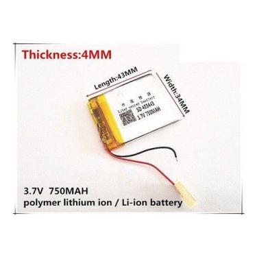 Imagem de Bateria 3,7v   750 Mah   Mp4 - bgb