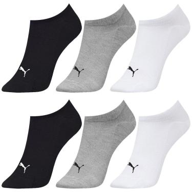 Imagem de Kit 6 Pares de Meias Puma Sapatilha Esportiva Feminina