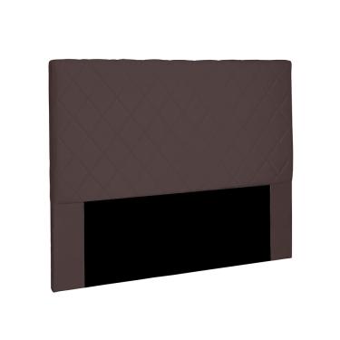 Imagem de Cabeceira Dubai Para Cama Box Solteiro 90 cm Suede Café - D'Rossi