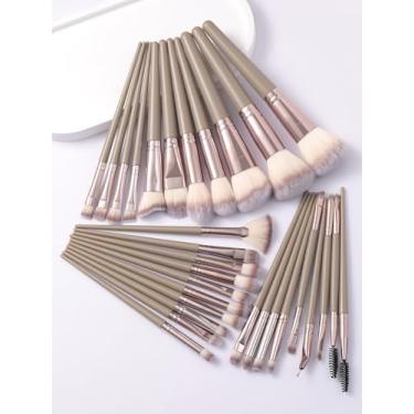 Imagem de Conjunto de pincéis de maquiagem, 30 peças, corretivos profissionais em pó, sombras, delineador, contorno de sobrancelha, pincéis de mistura de olhos (champanhe)