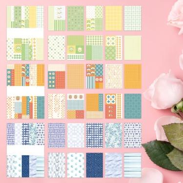 Imagem de Conjunto de papel decorativo com 150 peças de materiais de papelaria de padrão sortido para álbum de fotos, diário, scrapbooks, faça você mesmo, artesanato - H