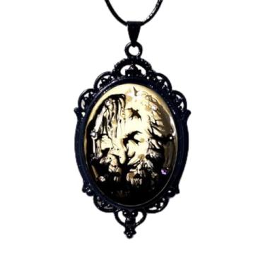 Imagem de Colar boêmio com árvore da vida, gargantilha vitoriana, joias vintage, acessórios de presente 3, 3.9X2.75inch, Vidro, Sem Pedra Preciosa