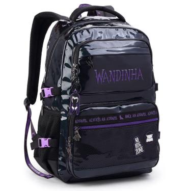 Imagem de Mochila Costas Escolar Infantil Holográfica Wandinha-Feminino