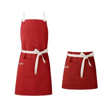 Imagem de Avental Vermelho e Cintura Cafeteria Pintura Salao Artes 2un