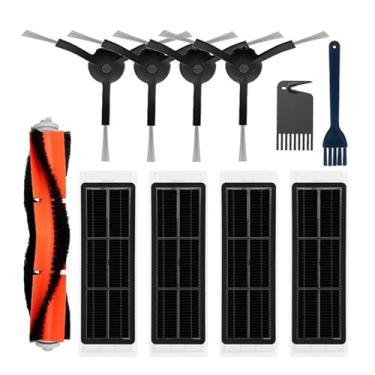 Imagem de HEPA Filter Mop Cloth Side/Main Brush Cover Compatible With XiaoMi Roborock S5 S50 S51 S55 S6 S60 S6 Pure Water Tank Dust Box Spare Parts(Army green)