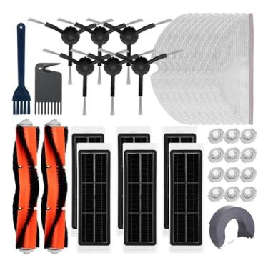 Imagem de HEPA Filter Mop Cloth Side/Main Brush Cover Compatible With XiaoMi Roborock S5 S50 S51 S55 S6 S60 S6 Pure Water Tank Dust Box Spare Parts(Black)