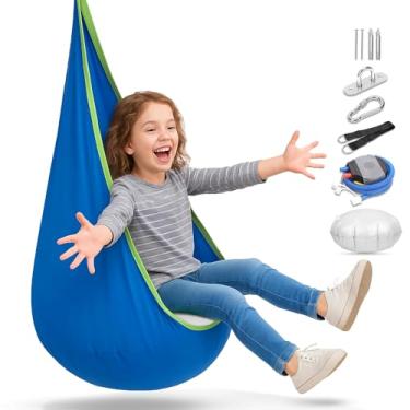 Imagem de Balanço Suspenso, Balanço, Rede de Tecido Ajustável, Sensory Swing, Balanço Sensorial de Terapia Interna