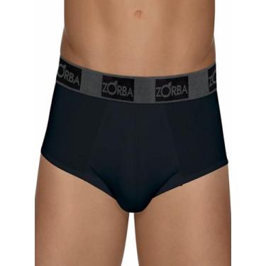 Imagem de Cueca Slip Zorba 0674 Masculina Confort Cotton T. P/GG, M, 100, Chumbo