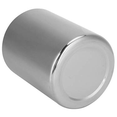 Imagem de Aqur2020 Porta-copos de Lápis de Aço Inoxidável, Organizador de Mesa Multiuso para Canetas, Pincéis de Maquiagem e Papelaria, Vaso de Flores Moderno Com Base Antiderrapante para Decoração (Prata)