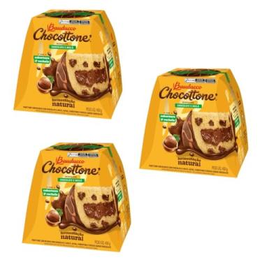 Imagem de KIT 3 Chocottone Recheio com Chocolate e Avelã 450g