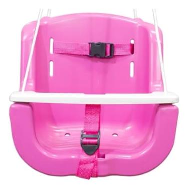 Imagem de Balanço Infantil Para Bebê Plástico Kids Criança Diversão Com Cordas