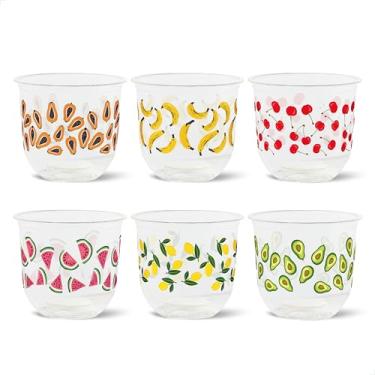 Imagem de TOSSWARE Arco natural de 340 g - Festa de frutas - Copos de 98 mm à base de plantas - Alternativa de plástico para festas, despedidas de solteira, casamentos - Copos frios com tema reciclável