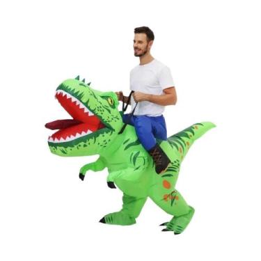 Imagem de Fantasia Inflável De Dinossauro T-Rex Para Adultos, Traje Engraçado Pa