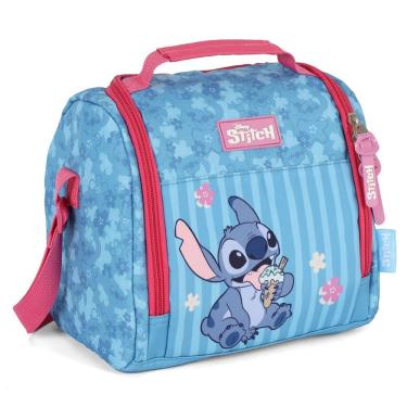 Imagem de Lancheira Escolar Bolsa Termica Pink Stitch Menina Disney