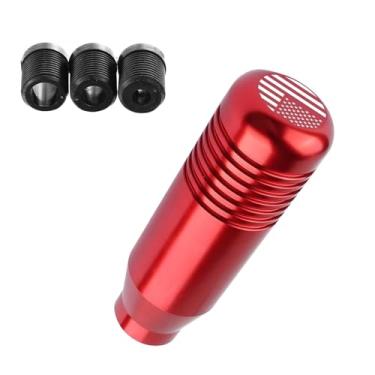Imagem de Dogary 1 manípulo de câmbio de carro, botão de mudança automática, câmbio decorado com bandeira americana, sensação de mão confortável com adaptador de 8/10/12 mm, adequado para a maioria dos carros