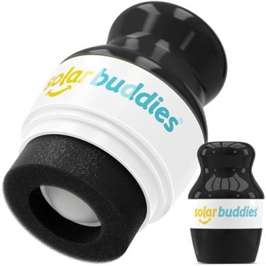 Imagem de Aplicador de Protetor Solar Solar Buddies – Unidade na cor preta – Recipiente recarregável com esponja rolante para aplicar protetor solar, creme e loção – Para crianças, adultos e famílias – Capacidade de 100 ml / 3,4 fl oz, tamanho perfeito para viagens.