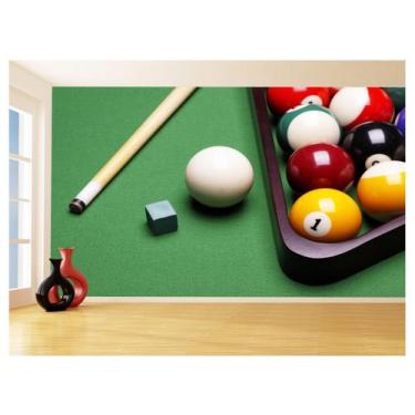 Imagem de Papel De Parede 3D Salão De Jogos Bilhar Sinuca 3,5M Jcs07 - Você Deco