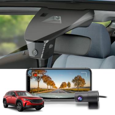 Imagem de Fitcamx Frente 2160P+Traseiro 1080P Dash Cam para 2025 Mazda CX-50 Select Preferred Premium Turbo Plus Meridian Hybrid, OEM Olhar, Dual HD Vídeo, WiFi & APP, Loop Gravação, Parking Mode, 128GB Cartão