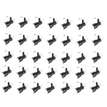 Imagem de Kit 35 Spot Trilho Perfilado Eletro calha Par20 Bulbo OL4 - Hiperlight