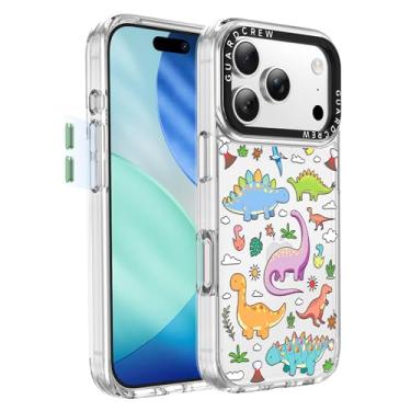 Imagem de GuardCrew Capa para iPhone 17 Pro, [proteção contra quedas de grau militar de 3,5 m à prova de colisão] [antiamarelamento e anti-descasca] Capa de telefone fina transparente à prova de choque TPU para