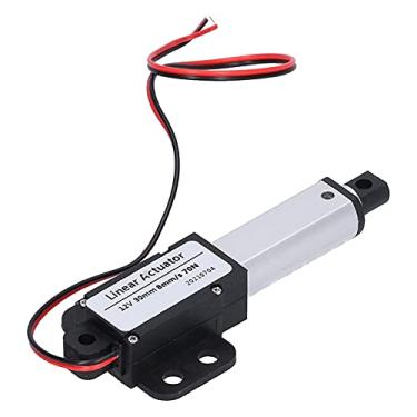Imagem de POENVFPO Atuador Linear Elétrico de 12v, Atuador de Movimento Linear Com Curso de 30mm para Robótica, Automação Residencial, Uso Industrial (Curso 30mm-8mm/s-70N)