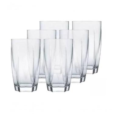 Imagem de Jogo Copo Vidro Cristal 370ml Topazio