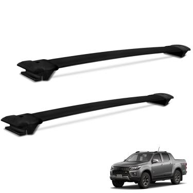 Imagem de Rack Travessa de Teto S10 2012 a 2025 Alumínio Preto