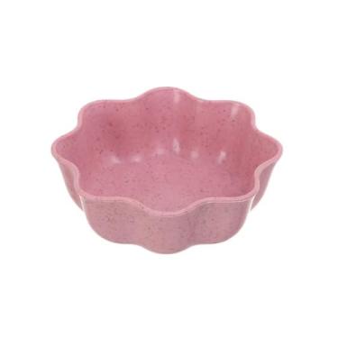 Imagem de Tigela para molho Molho de cozinha, óleo, sal, tempero, tigela, flor, formato, pratos pequenos, prato(Pink)