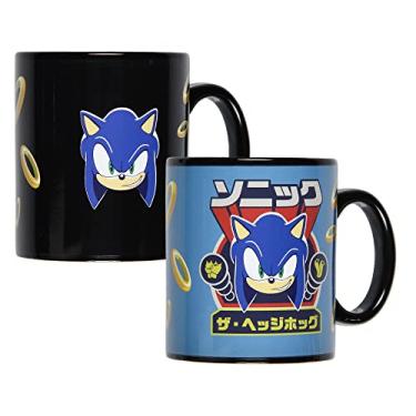 Imagem de Caneca Sonic The Hedgehog Design com mudança de calor 473 ml chá café bebida