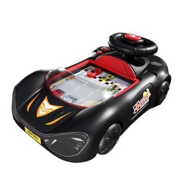 Imagem de Dynwave Volante de carro de aventura de brinquedo, brinquedo de simulação de direção para brincar de faz de conta e aprender a dirigir. Ideal para crianças, Vermelho Preto