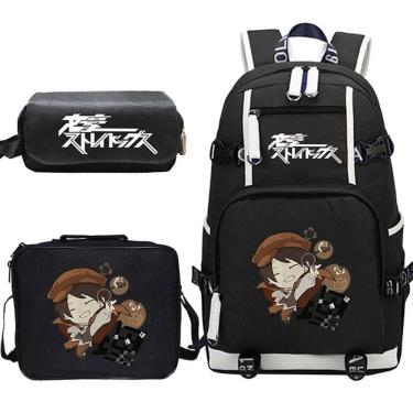 Imagem de Conjunto de mochilas Bungos Strays Dogs Dazais Osamus Cartoon Kids