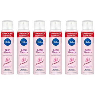 Imagem de Desodorante Aerossol Antitranspirante Nivea Pearl & Beauty Feminino 48 horas 200ml 6 Unidades-Feminino