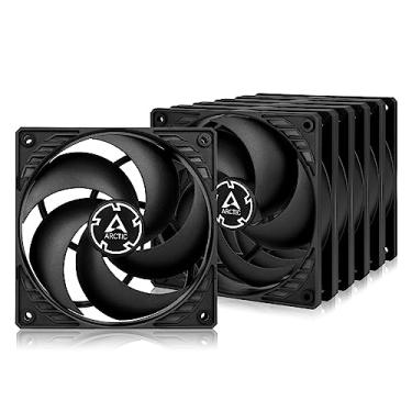 Imagem de Ventilador de capa padrão Arctic F12-120 mm, P12 PWM PST - Embalagem com 5 - Preto/preto, Preto, 120 mm - P-Series