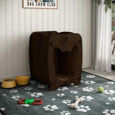 Imagem de Mesa de Cabeceira Casinha Pet Dog Ofertamo Cor:Malbec, Malbec