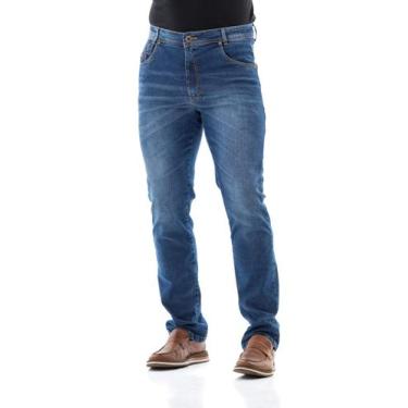 Imagem de Calça Jeans Masculina Arauto Confort, Azul médio, 50