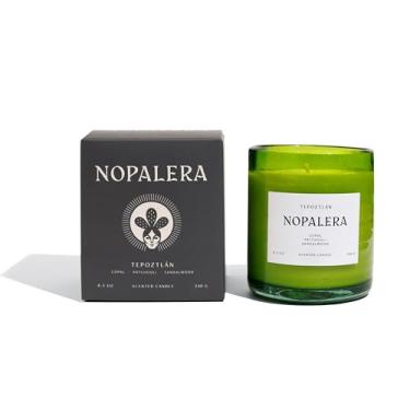 Imagem de Nopalera Vela Tepoztlán - Vela perfumada de luxo, cera de soja de coco vegana, notas de copal, patchouli e sândalo, tempo de queima de 60 horas - 241 g
