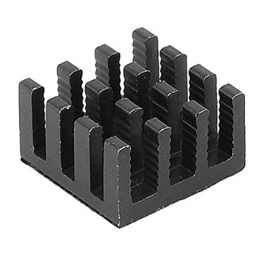 Imagem de Hyuduo Dissipador de Calor de Alumínio de 20pcs para Componentes Elétricos de PCB LED Dispositivos Eletrônicos Com Adesivo 14x14x8mm Preto/verde Opcional (Preto)